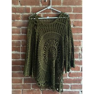 Asymmetrical Crochet Sweater